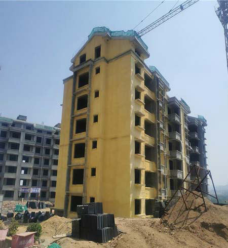 外墻涂料施工設(shè)備(圖2) 聚氨酯外墻涂料施工案例